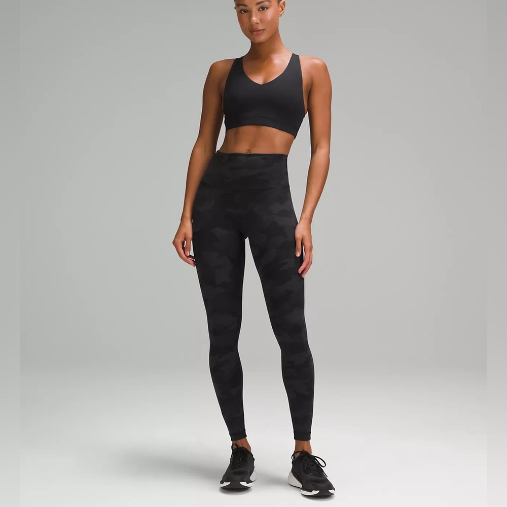 Lululemon Align High Waist Black Camo Leggings